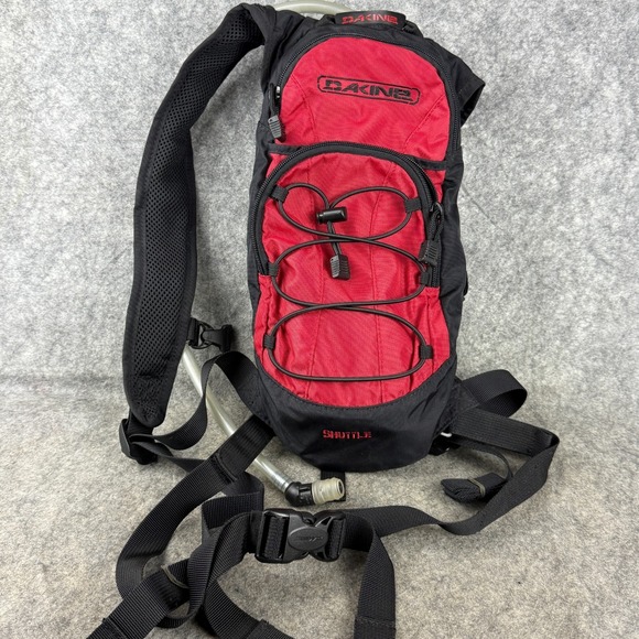 DAKINE SHUTTLE 70oz 2L Hydration Pack Backpack Biking Hiking Red Black - Picture 1 of 9